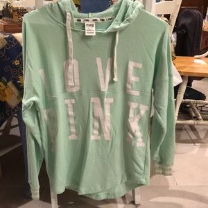 PINK VS Sea Green Light Hoodie